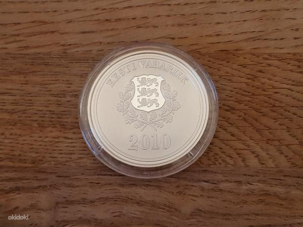 Эстонская серебряная монета 2010, Ванкувер (фото #3)