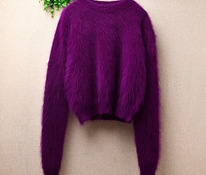 Новый свитер, шерсть ангорского кролика, xs