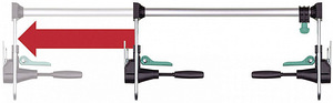 Wolfcraft 3676000 - Komplekt uksekarbi paigaldamiseks PRO (2 foto / 6)