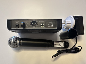 Приемник Shure BLX4E-K3E и микрофон SM58 BLX2 K3E (2 фото из 6)