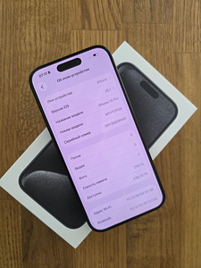 iPhone 15 Pro 256GB Black в идеальном состоянии (2 фото из 2)