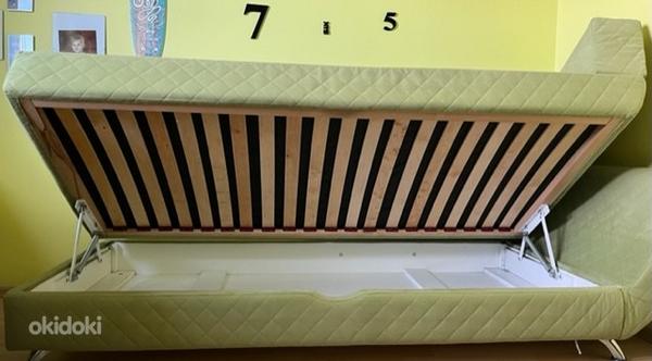 Кровать с ящиком для белья 90x200+dormeo тонкий матрас (фото #2)