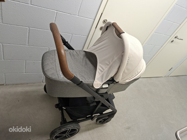 Nuna Mixx Next stroller set Granite + turvahäll koos aluse