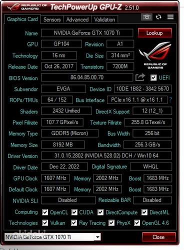 EVGA Nvidia Geforce 1070Ti 8GB Founders Edition (фото #3)