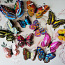 Бабочки на магнитах 12 шт, двойные крылья. Люминисцентные (фото #1)