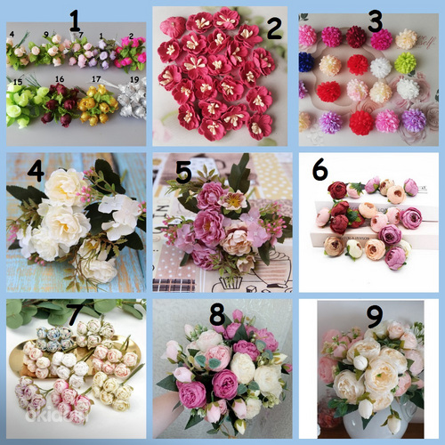 Искусственные цветы. Различные наборы (фото #1)