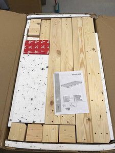UUS Palletivoodi, männipuidust, voodi, L:90 cm, K:14 cm, S:2 (2 foto / 2)