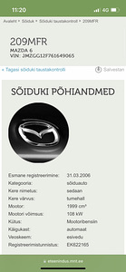 Mazda 6 varuosadeks 2006 108kw (8 foto / 8)