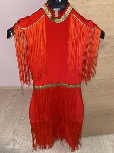 Бандажное красное платье XS / S (фото #1)