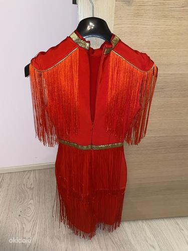 Бандажное красное платье XS / S (фото #2)