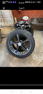 Продаются литые диски r19 5*120 BMW f11 с летними шинами (1 фото из 1)