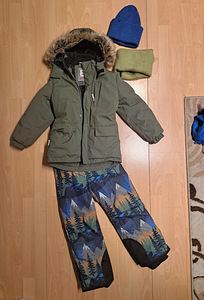 Новая зимняя куртка Ленне, лыжные штаны. Зимние перчатки, шапка и