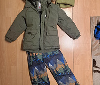 Новая зимняя куртка Ленне, лыжные штаны. Зимние перчатки, шапка и