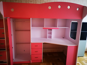 Narivoodi kirjutuslaua ja kapiga Salo loft bed (5 foto / 6)