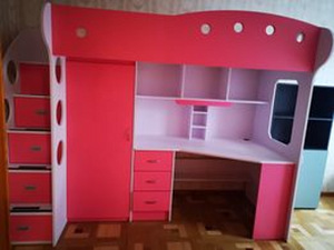 Narivoodi kirjutuslaua ja kapiga Salo loft bed (6 foto / 6)