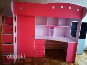 Двухъярусная кровать со столом и шкафом Кровать-чердак Salo (фото #6)
