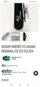Ninebot es lisa aku (1 foto / 3)