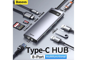 Адаптер USB-C 8-в-1 Baseus НОВИНКА! (1 фото из 2)