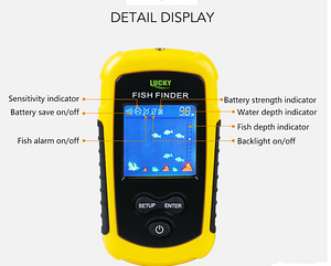 Lucky FISH FINDER SONAR 100M LCD ЭКРАН (5 фото из 9)