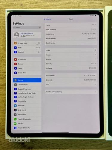 Apple iPad Pro 13” M4 2024 256GB WiFI must; uueväärne! (foto #4)