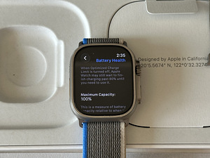 Apple Watch Ultra 2 49mm Natural Ti в отличном состоянии. Ак (6 фото из 6)