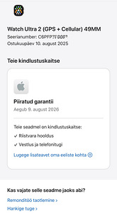 Apple Watch Ultra 2 49mm Black Ti Black Ocean Band nagu uus! (7 foto / 8)