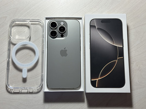Apple iPhone 16 Pro Max 512GB Natural Ti nagu uus! Aku 100% (1 foto / 8)