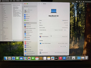 Apple Macbook Air 13 M3 16/256GB nagu uus! Garantii 02.2027 (5 foto / 7)