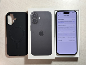 Apple iPhone 16 Black 128GB aku 90% (6 foto / 7)