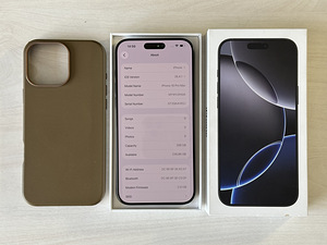 Apple iPhone 16 Pro Max Black Ti 256GB nagu uus! Aku 99% (8 foto / 10)