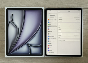 Apple iPad Air 13 M2 128GB SpG WiFi, как новый! аккумулятор (7 фото из 8)