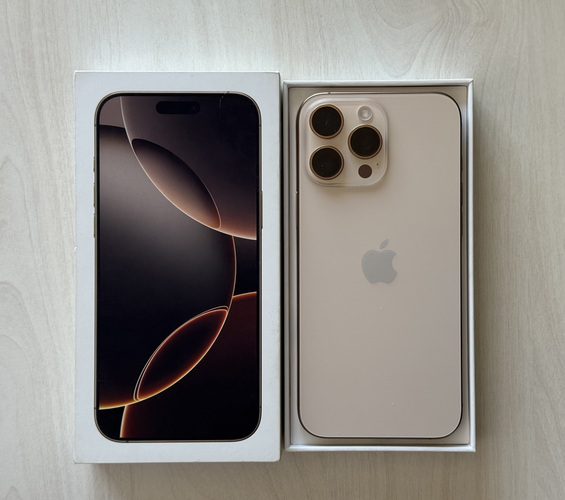 Apple iPhone 16 Pro Max Desert Ti 256GB nagu uus! Aku 100%