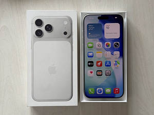 Apple iPhone 17 Pro Max Silver 256GB, аккумулятор 100%, гара (6 фото из 9)