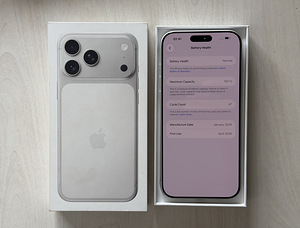 Apple iPhone 17 Pro Max Silver 256GB, аккумулятор 100%, гара (7 фото из 9)