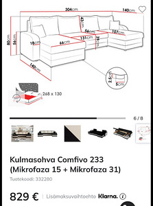 Diivan Comfivo 233 (Mikrofaza 15 + Mikrofaza 31) (3 foto / 4)