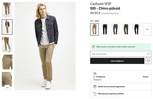 UUS Carhartt WIP Sid Pant (5 foto / 5)