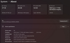 Asus vivobook M1405YA (3 foto / 5)