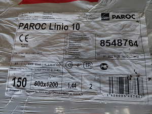 Paroc Linio 10 fasaadivill 150mm (17pakki) krohvitav (2 foto / 3)