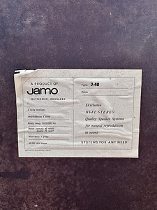 Jamo J-40 Rare Vintage Speakers / Kõlarid (6 foto / 6)