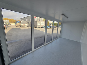 Containex BASIC Panoraam soojak 2,4x6m, külg klaasist (6 foto / 9)