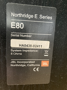 Põrandakõlar JBL Northridge E80 (2tk) (5 foto / 6)