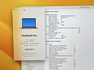 Apple Macbook Pro M1 256GB/16GB (13-inch, 2020) (3 foto / 3)