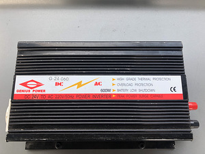 Inverter, muundur 600W, 24V / 220V (1 foto / 3)
