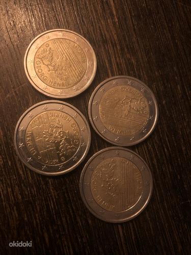2-евро Финская Юбилейная монета 4шт GEORG HENRIK WRIGHT 2016 (фото #1)