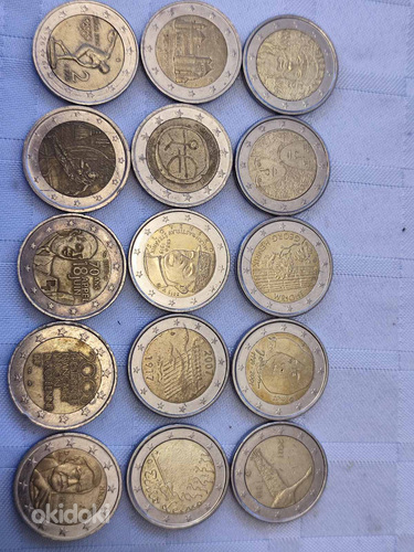 15 монет по 2 евро (фото #1)