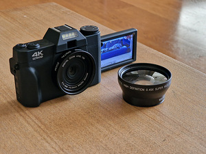 4K HD Professional Digital Camera + WiFi 128GB (2 foto / 4)