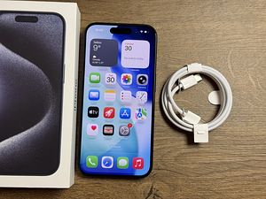 Apple iPhone 15 Pro 128gb, Blue Titanium (1 foto / 3)