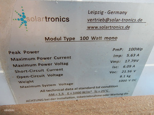 Солнечные панели MONO 4 x 100W (3 фото из 3)