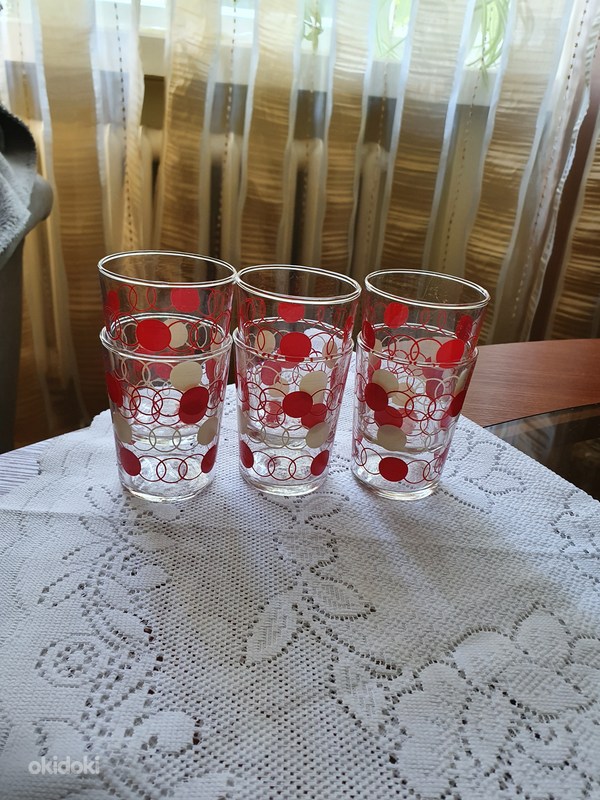 Набор высоких стаканов для коктейля «Кружево», 6 шт