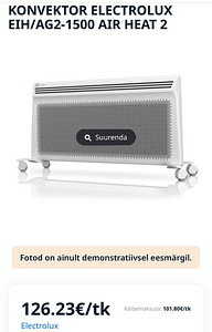 Konvektor Electrolux Air Heat 2 (4 foto / 4)
